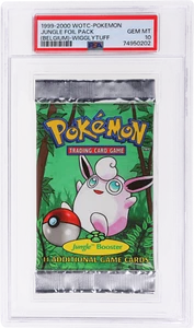 1999 Wotc-Pokemon Jungle Foil (Belgium) Jungle Foil Pack Wigglytuff # PSA 10 - Picture 1 of 2