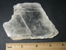 3.3" NATURAL ROUGH CLEAR SELENITE CRYSTAL MINERAL FROM UTAH, USA ~ 125.8g *11