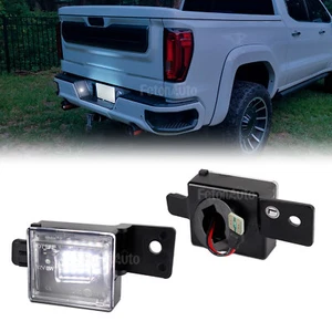 2x LED License Plate Light For 2014-2022 Chevy Silverado GMC Sierra 1500 2500 HD - Imagen 1 de 7