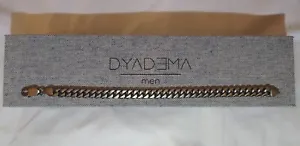 Deyadema - Italy, Heavy Oxidised 925 Sterling Silver Mens Chain, 20cm Long - Picture 1 of 4