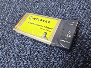 Netgear CardBus Notebook Adapter 10/100Mbps Fast Ethernet FA511 32-Bit - Picture 1 of 3