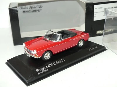 PEUGEOT 404 CABRIOLET 1962 Rouge MINICHAMPS 1:43 - Photo 1/2