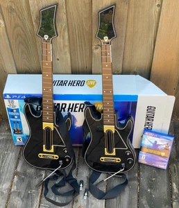 Guitar Hero Live PS4 Paquete 2 Guitarras 2 Dongles y Correas de Juego Probadas 0000654 - Imagen 1 de 9