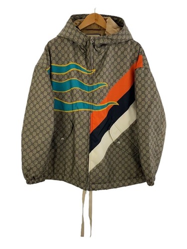 GUCCI 22SS G Giacca Stampa Centum Giacca Nylon 38 Nylon BEG GG 681329