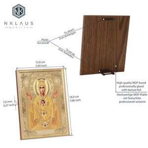 Ikone Unversiegbare Kelch Holz 15x18 K Неупиваемая Чаша Икона 1 - Picture 1 of 1