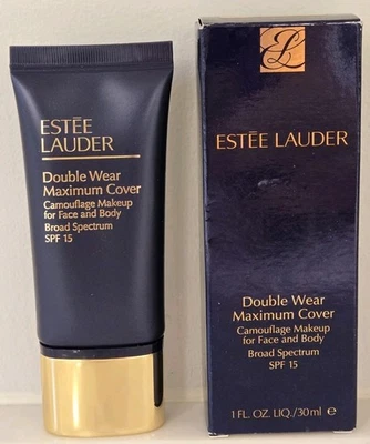 *NIB* Estee Lauder Double Wear Maximum Cover SPF15 2C5 CREAMY TAN 1 fl oz (FJ) - Image 1 of 4
