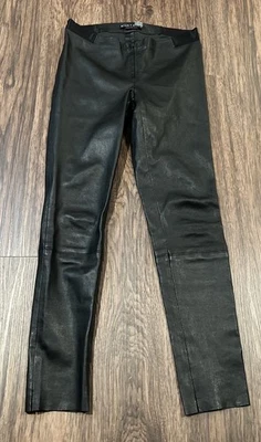 Pantalones legging recortados cintura elástica cuero ALICE+OLIVIA talla 6 Foto 1 de 4