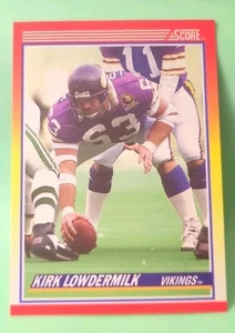 1990 Score - Kirk Lowdermilk #281 - Minnesota Vikings  - Picture 1 of 2