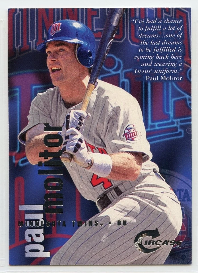 1996 Fleer Circa Baseball - #58 - Paul Molitor - Minnesota Twins - Image 1 of 1