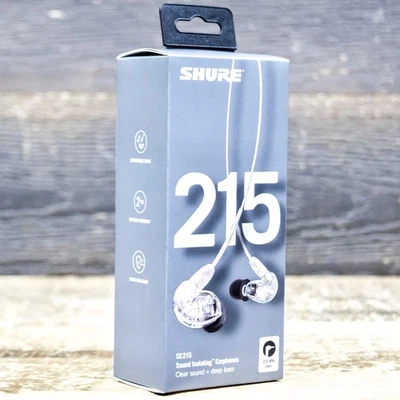 Shure SE215-CL Professional Sound Isolating Earphones HighDefinition MicroDriver - Image 1 of 2