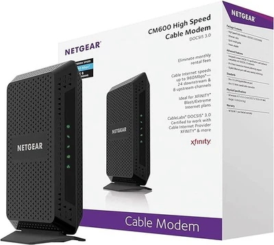 NETGEAR Cable Modem CM600 - Compatible Cable Providers - Scratch & Dent - Image 1 of 4