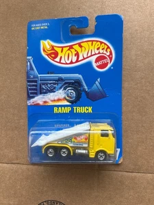 Hot Wheels All Blue Card #187 Ramp Truck on Speed Points Card Yellow Truck - Picture 1 of 2