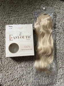 Easy Youth• 100% Human Hair 12” Halo Extension Blonde - Picture 1 of 4