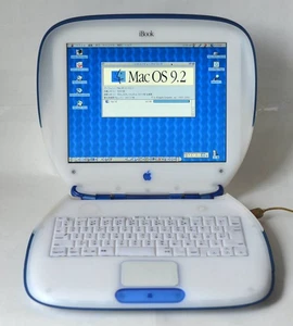 Rare! iBook G3 Shell 366MHz 320MB/10GB/CD Indigo Beauty F/S From Japan - Afbeelding 1 van 10