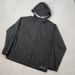 Merrell Jacket Mens Large Hooded Black Full Zip Opti Shell Waterproof Hiking - Picture 1 of 11