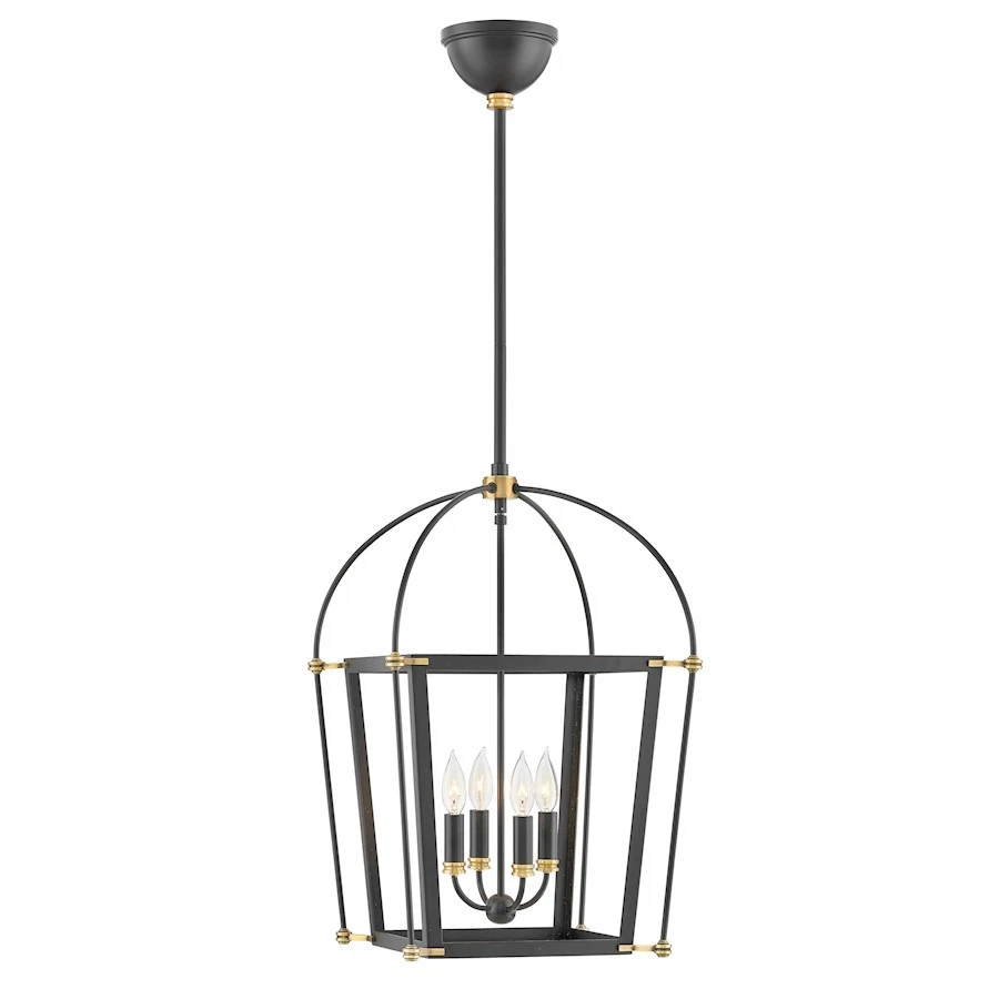 Hinkley Lighting Selby 4 Light Pendant, Black - 4057BK - Image 1 of 1