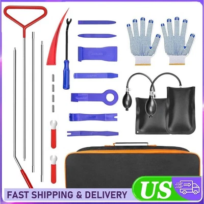 24Pcs/set Emergency Car Window Door Open Key Lost Lock Out Unlock Tool Kit ﻿ - Image 1 of 4