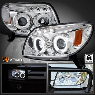 Fits 2003-2005 Toyota 4Runner LED Halo Projector Headlights Lamps Replacement Foto 1 de 4