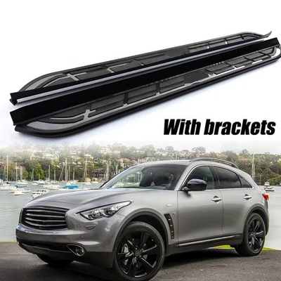 2PCS Running Boards Fit for Infiniti QX70 FX35 37 50 2013-17 Nerf Bars Side Step - Image 1 of 4