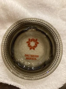 Vintage Green Glass Tobacco Del Webb Hotels Ashtray - Picture 1 of 4