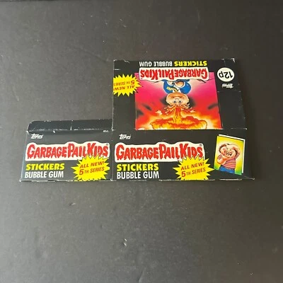 GPK UK SERIES 5 EMPTY BOX BLACK Garbage Pail Kids - Image 1 of 3