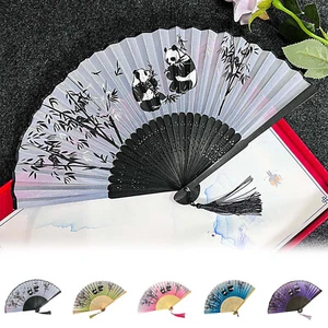 5 Types Stylish Folding Hand Fans Foldable Line Dancing Popping Clap Craft Boots - Picture 1 of 22