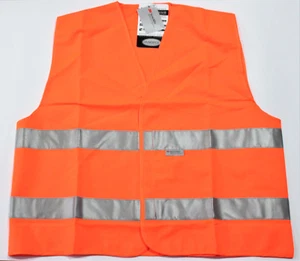 2 Giubbotto di Emergenza Catarifrangente Gilet Riflettente Giubbino Fluorescente - Picture 1 of 2