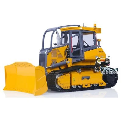 LESU 1:14 Aoue-850K Metal RC Hydraulic Bulldozer Tracked Truck Assembled W/Light - Image 1 of 4