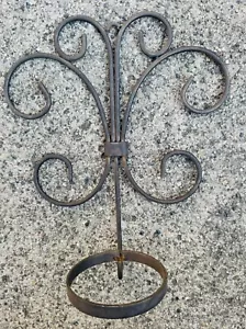Rustic Iron Candle Wall Sconce 13.5"x11.5" - Picture 1 of 3