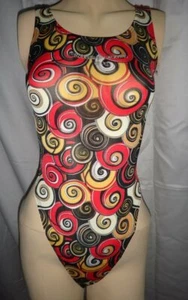 Multicolour Thong Spandex Leotard for Women Size 10 Medium - Bild 1 von 3