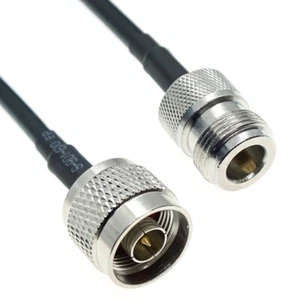 RG58 Cable N MALE to N FEMALE Connector Lot RF Coax Pigtail Coaxial Jumper - Picture 1 of 4