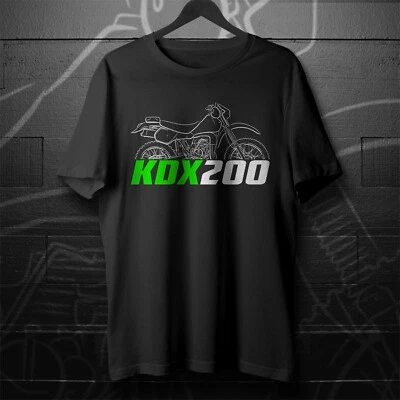 Camiseta para aficionados Kawasaki KDX 200 1983-2006 - Moto Foto 1 de 4