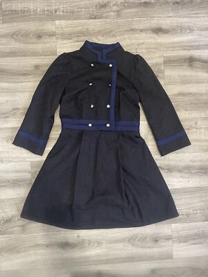 MARC by MARC JACOBS WOOL DOUBLE BREASTED ZIP BUTTONS UNUSUAL LINING DRESS SIZE 2 - Image 1 of 4