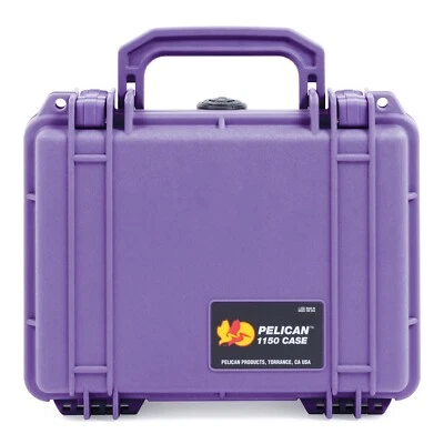 Purple Pelican 1150 case with foam. - Image 1 of 3