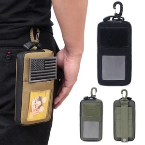 Tactical Molle Pouch Wallet EDC Waist Bag Men Key Card Holder Outdoor Pack Bag - Picture 1 of 22