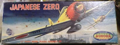 VINTAGE 1959/1960?  AURORA  JAPANESE  ZERO 1/48 + REPRO DECALS - Image 1 of 4