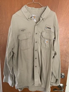 Carhartt FR XL-Reg Tan Flame Resistant Work Shirt 294-62 ARC2  “Robert” - Picture 1 of 7
