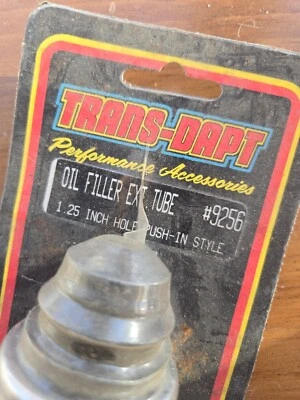 NOS Trans Dapt Oil Filter Extension Tube 9256 Chrome Push In - Image 1 of 2