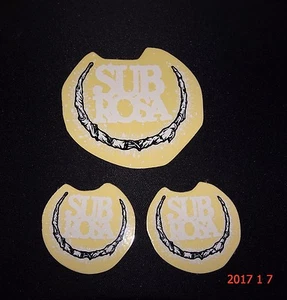 3 AUTÉNTICAS PEGATINAS DE BICICLETA BMX SUBROSA TIRO DIRT #71/CALCOMANÍAS - Imagen 1 de 1