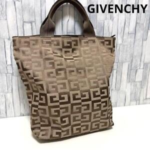 Givenchy tote bag nylon G logo fittings from Japan brown beige silver hardware