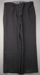 Pantalones de vestir para hombre Chaps calce clásico negros frente plano talla 32x30 (Sr 33x24) - Imagen 1 de 7