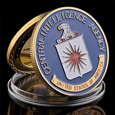 America Military US Central Intelligence Agency Coin Gold CIA Challenge Collecti - Image 1 of 4