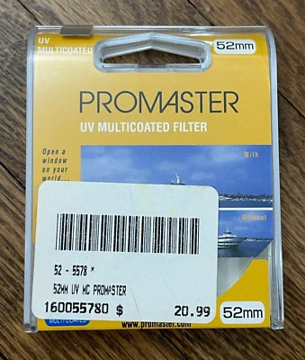 NEW SEALED! PROMASTER 5578 UV Multicoated Filter, 52mm - Image 1 of 2