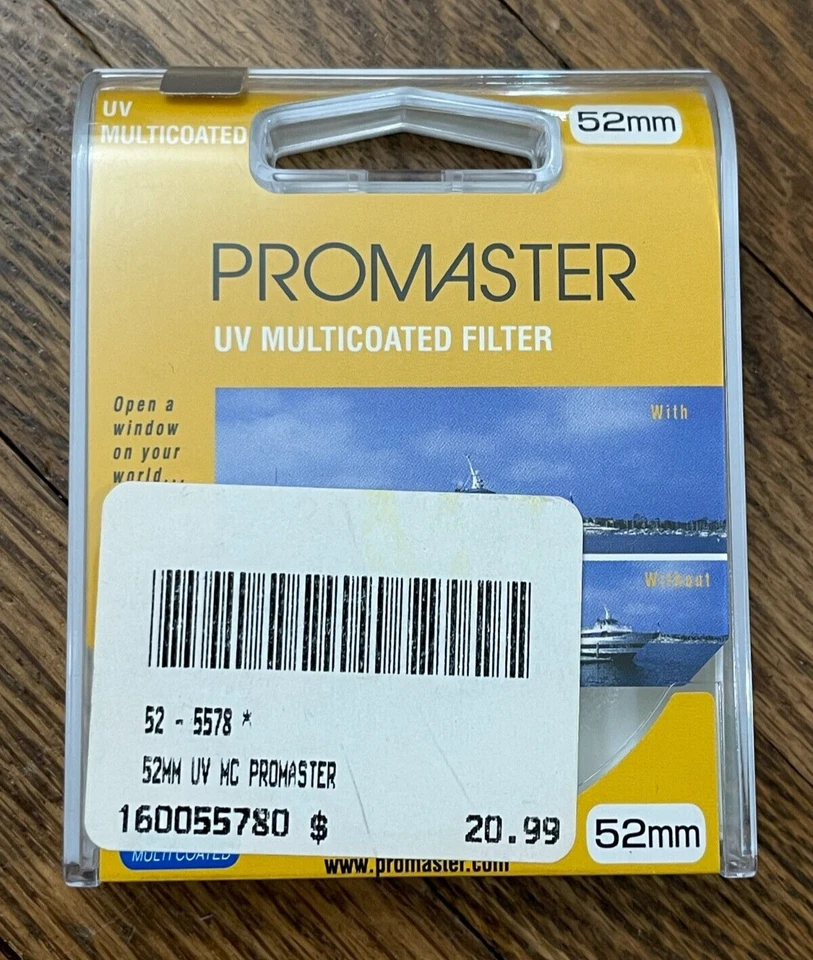 NEW SEALED! PROMASTER 5578 UV Multicoated Filter, 52mm - Image 1 of 2