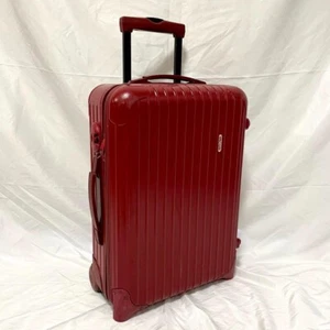 Rimowa Suitcase Red 35L 2 Wheels Carry on size Polycarbonate From Japan Used - Picture 1 of 10