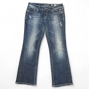 Miss Me Damen JP51598R Bootcut verziert und distressed blau Jeans Größe 32 - Bild 1 von 7
