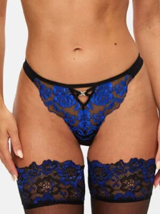 Ann Summers Endless Attraction Thong - Blue - Size 8 - Picture 1 of 4