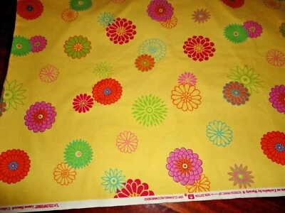 TELA LAUREN HANCOCK AMARILLO FLORAL LH COLORFORMS FLOWER POWER 55X144 (4.YARDAS) Foto 1 de 4