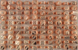 Anillos de estrás rellenos de oro rosa rellenos de P de lotes mixtos de joyería al por mayor de 32 piezas - Imagen 1 de 11