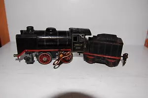 alte Märklin Spur 0 Blech Dampflokomotive R 880 + Tender Uhrwerk intakt 25cm - Bild 1 von 10